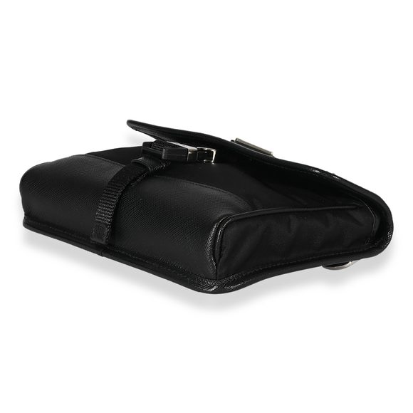 Prada Black Re-Nylon & Saffiano Leather Smartphone Case - Picture 7 of 9